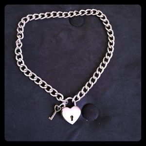 Heart Lock Chain Necklace 2/$15